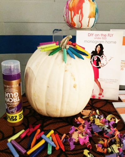 DIY on the FLY Crayon Pumpkin Craft