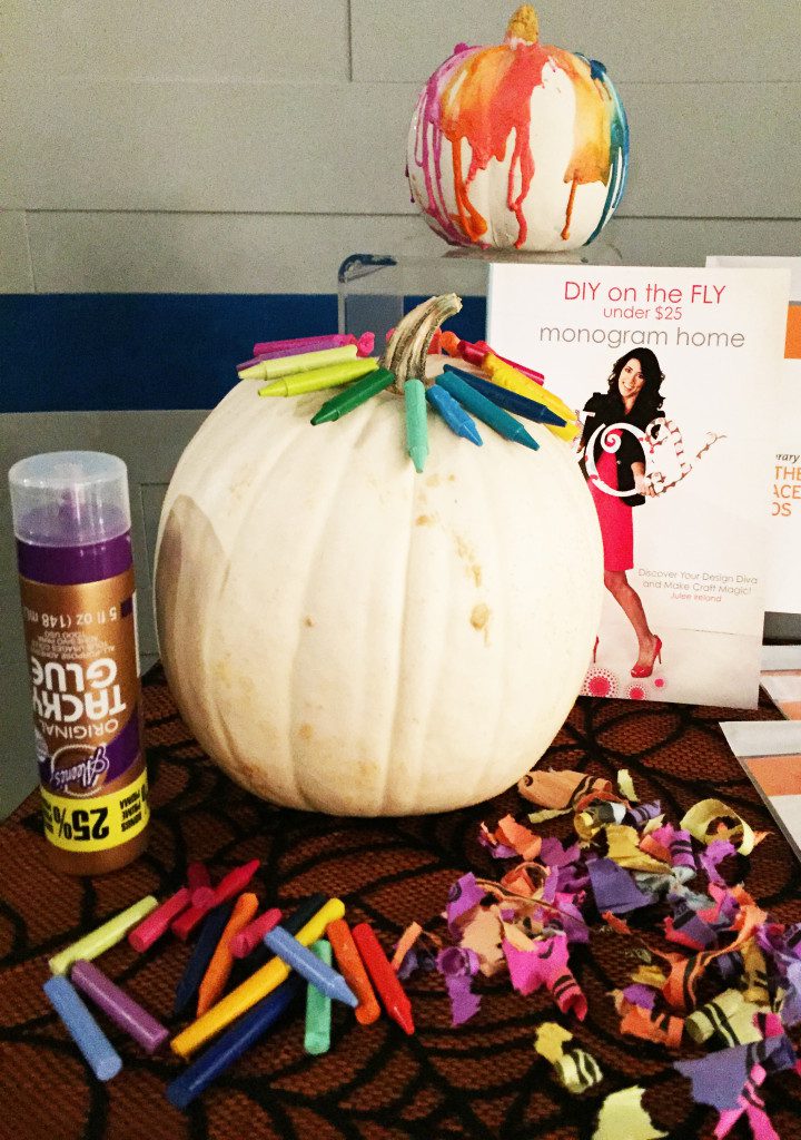 DIY on the FLY Crayon Pumpkin Craft