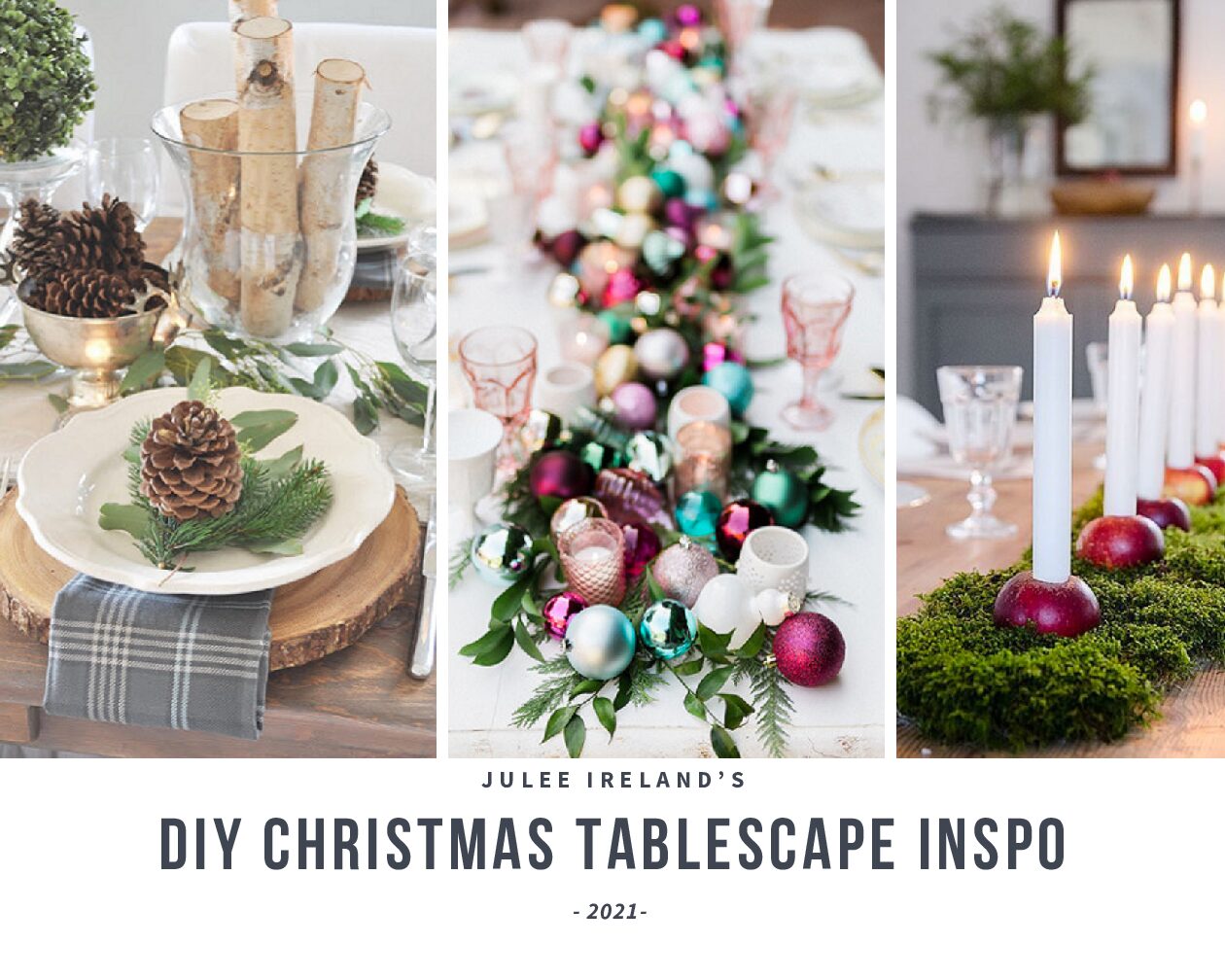 DIY Christmas Tablescape Ideas