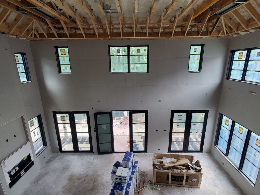 Example of Sheetrock, Doors and Window Installation 